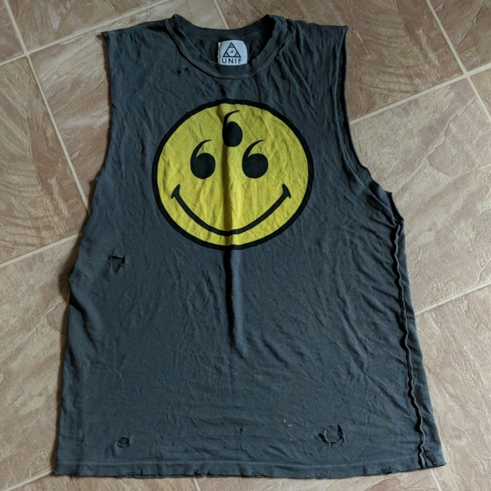 Distressed UNIF Muscle Tee